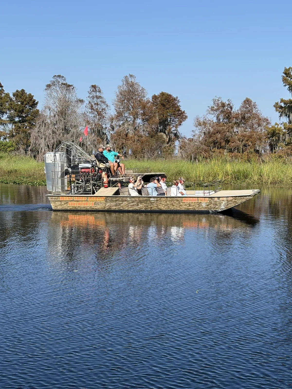 Hydroglisseur sur les marais de Floride